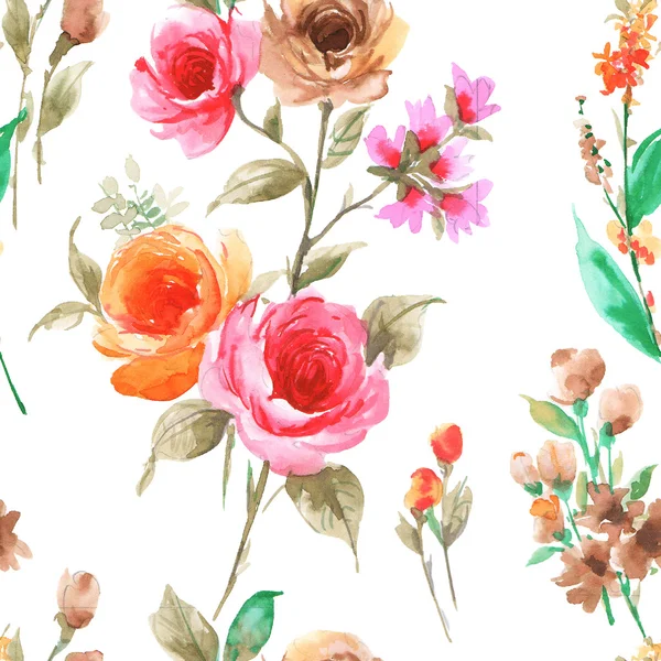 Watercolor seamless pattern — Stock Photo, Image