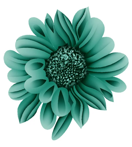 单朵花的人工颜色 artwrok — 图库矢量图片