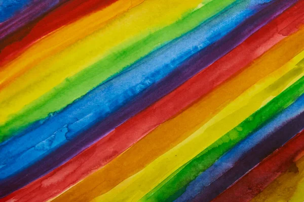 Abstrakt akvarell regnbåge färger bakgrund — Stockfoto
