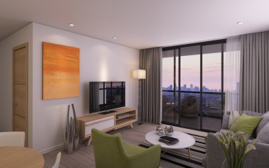 Modern oturma odası Privat evde