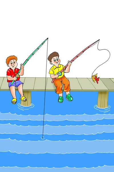 Little Fisherman Stock Illustrations, Cliparts and Royalty Free