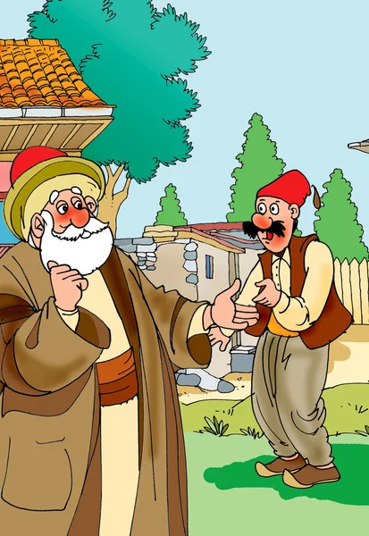 Nasreddin hodja, türk masalli — Stockfoto