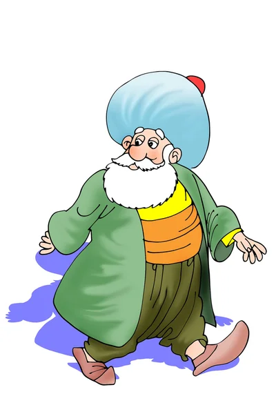 Nasreddin hodja, türk masalli — Stockfoto