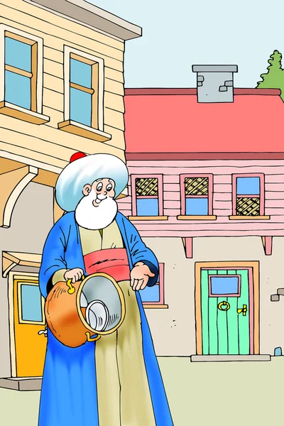 Nasreddin Hodja, turk Masalli — Stock Photo, Image