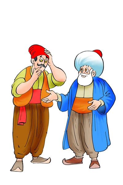 Nasreddin Hodja, turk Masalli — Stockfoto