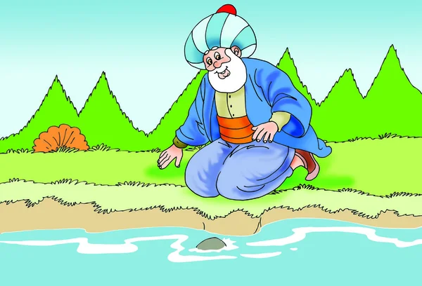 Nasreddin hodja, türk masalli — Stockfoto