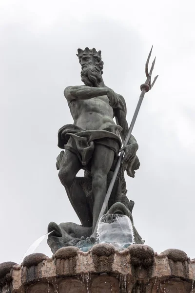 Fonte de Neptuno, Trento, Itália — Fotografia de Stock