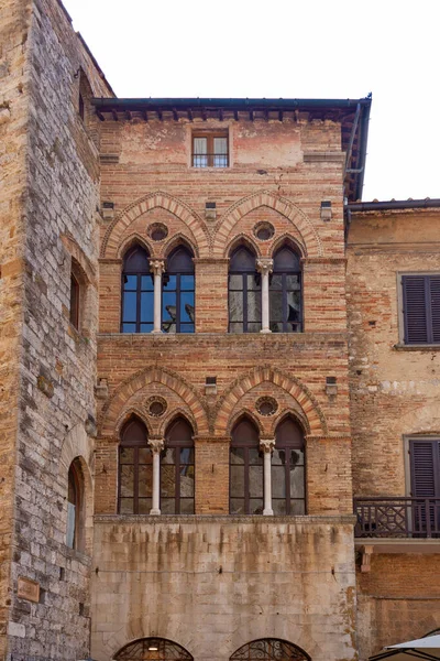 Вид Середньовічне Місто Сан Джиміньяно Тоскана Італія — стокове фото