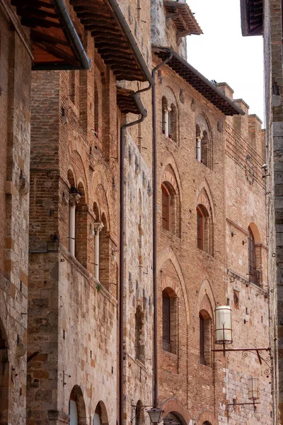 Uma Vista Cidade Medieval San Gimignano Toscana Itália — Fotografia de Stock