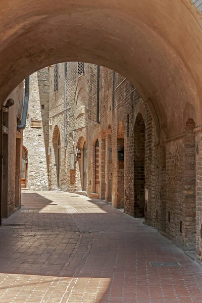 意大利托斯卡纳 San Gimignano中世纪小镇的风景 — 图库照片