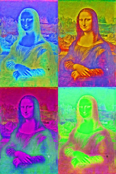 Поп-Мона Лиза — стоковое фото