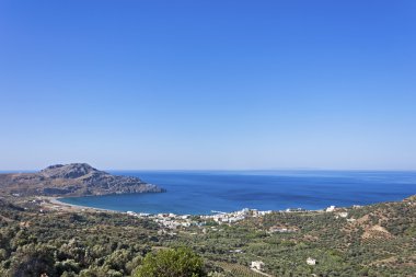 Bay Plakias, Crete, Yunanistan.