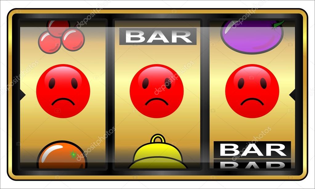 Slot machine, gambling, loser