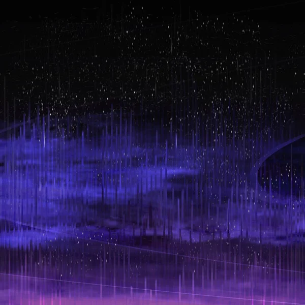 Искаженное Фиолетовое Небо — стоковое фото