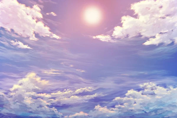 Klarer Und Schöner Anime Stylish Sky Stockbild