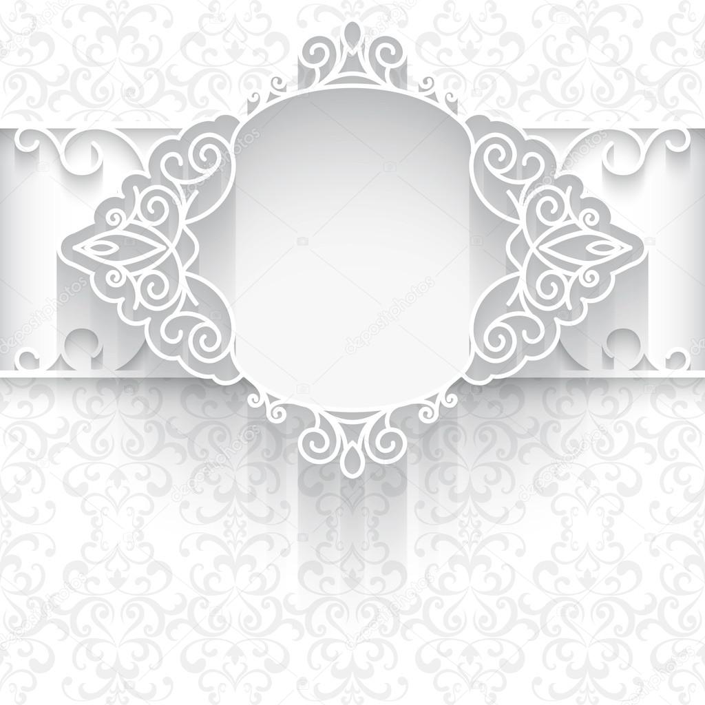 White paper lace background