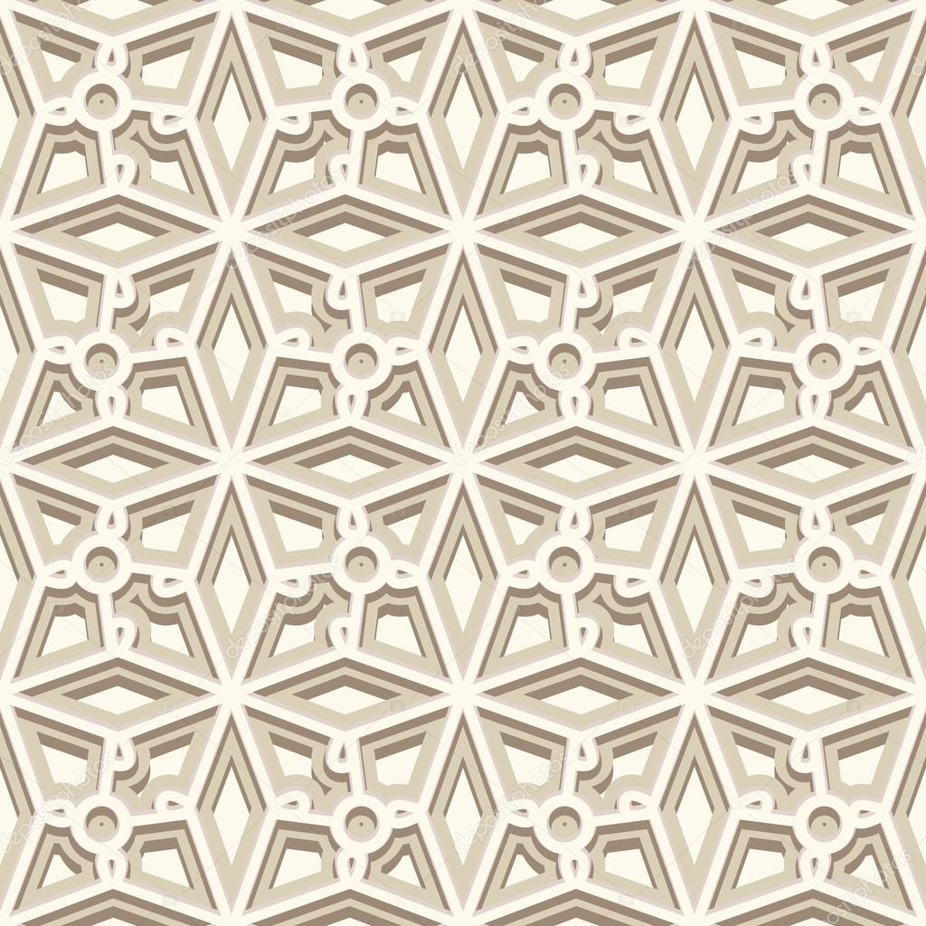 White lace ornament, seamless pattern