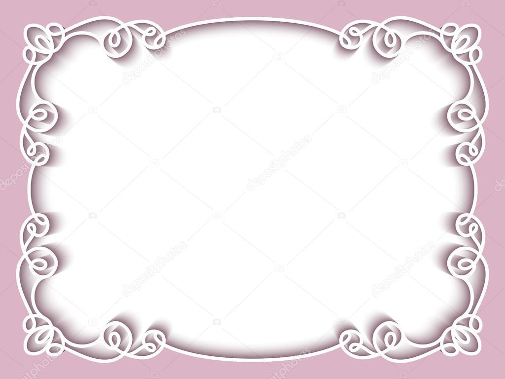 Rectangle paper frame, greeting card template