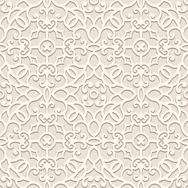 Beige naadloze patroon — Stockvector