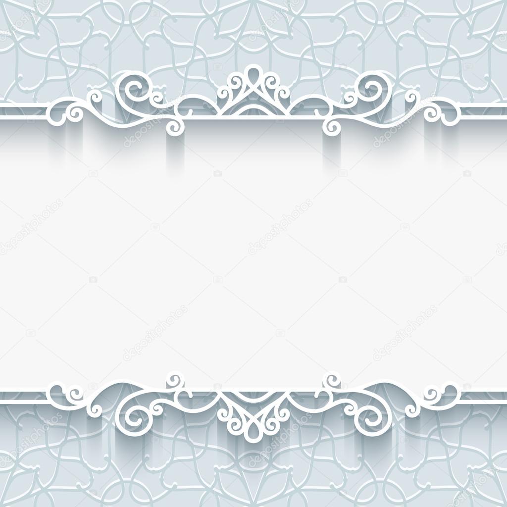 Ornamental paper frame