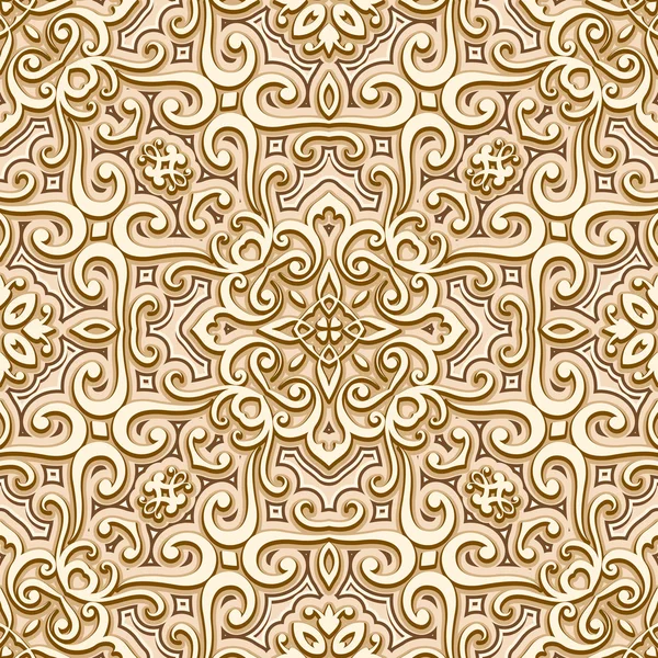 Vintage guld seamless mönster — Stock vektor