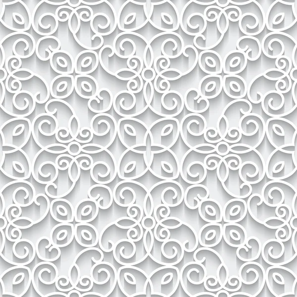 Vystřihovánky papírové krajky textura, bezešvé pattern — Stockový vektor