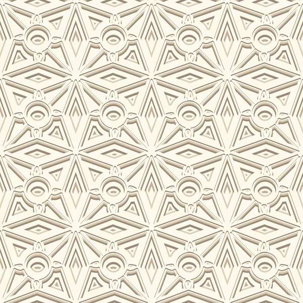 Fundo ornamental branco, padrão sem costura — Vetor de Stock