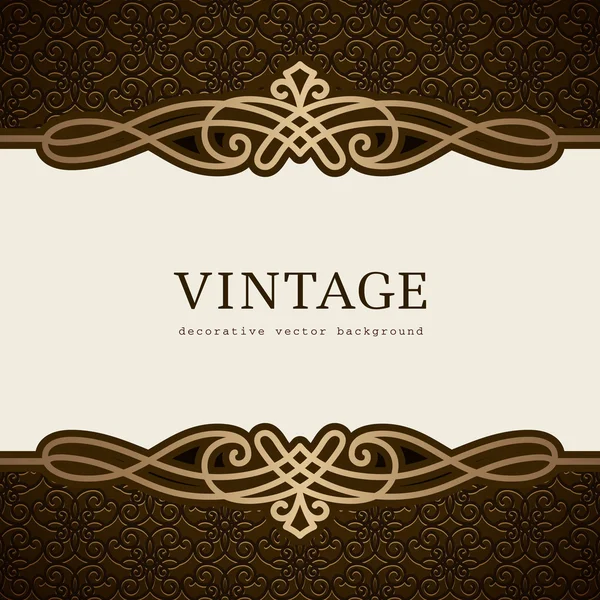 Vintage Gold blüht Hintergrund — Stockvektor
