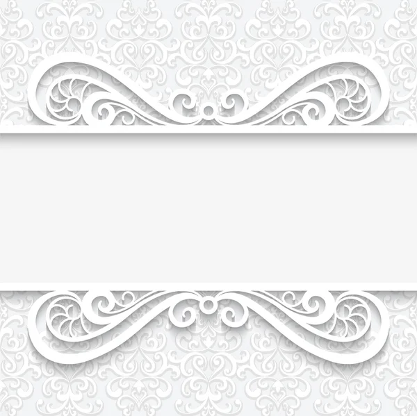 Marco de papel ornamental — Vector de stock