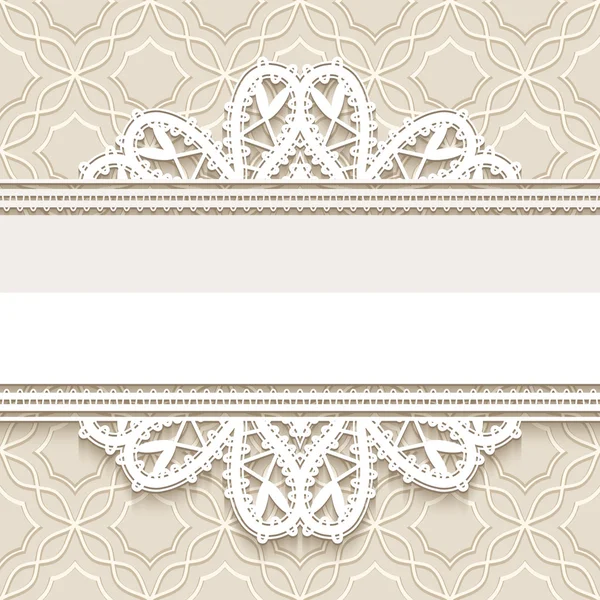 Ornamental lace background — Stock Vector