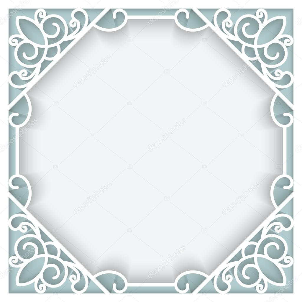 Square paper frame