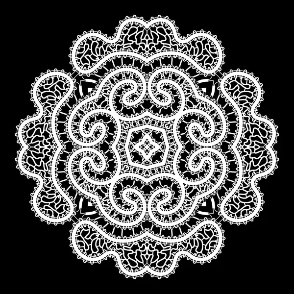 Lace doily tattoo Lace Doily Frame Doodle Vector Illustration Design