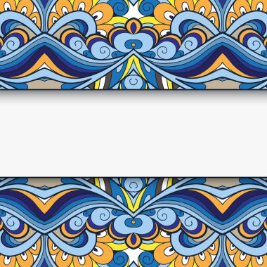 Soyut renkli kenarlık çerçevesi