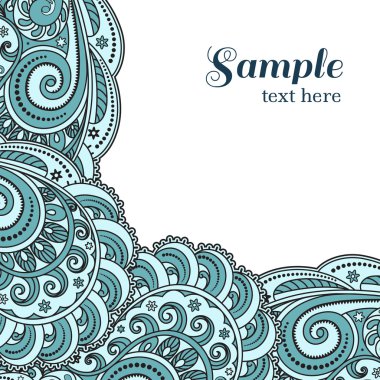 Dalgalı köşe süsleme