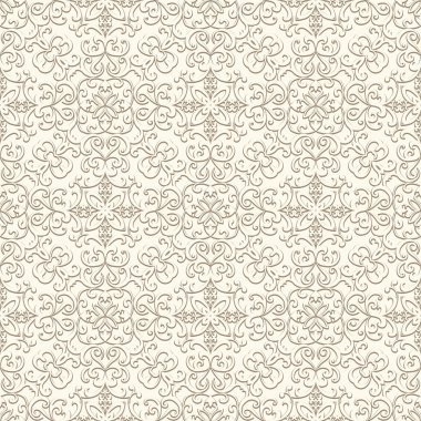 Vintage bej renkli desen