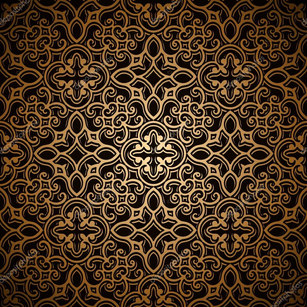 Gold lace pattern — Stock Vector © magenta10 63211363