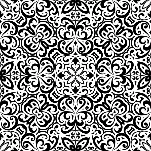 Black and white swirly pattern — Stock Vector