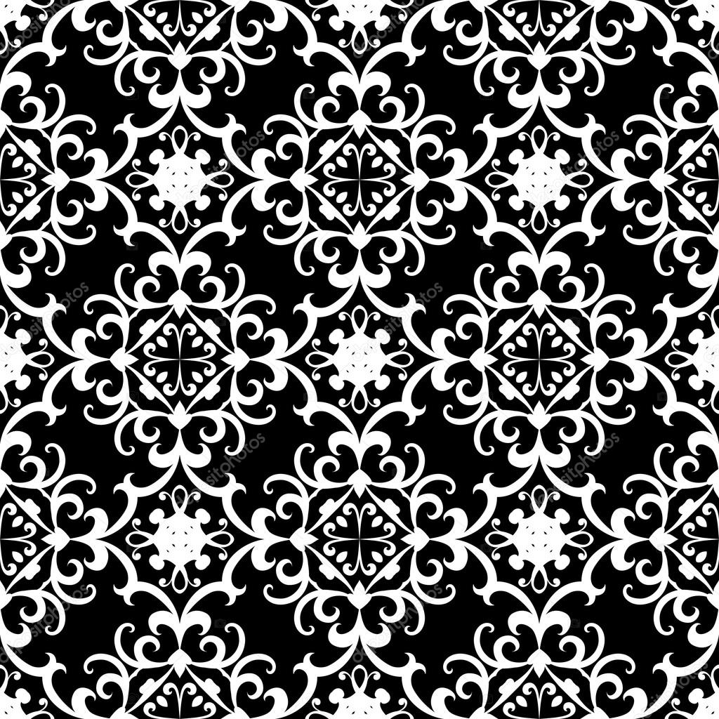 Black and white swirly pattern