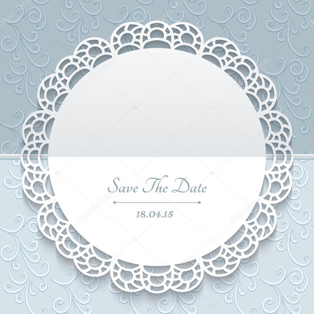 Paper lace greeting card Stock Vector Image by ©magenta10 70136645