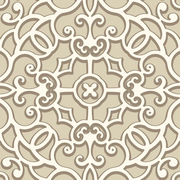 Beige naadloze patroon — Stockvector