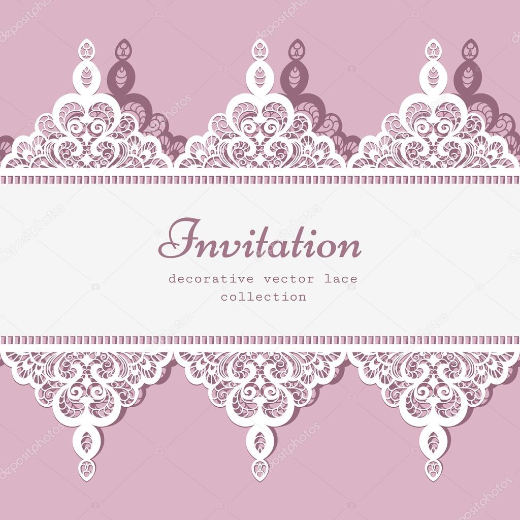 Lace border template