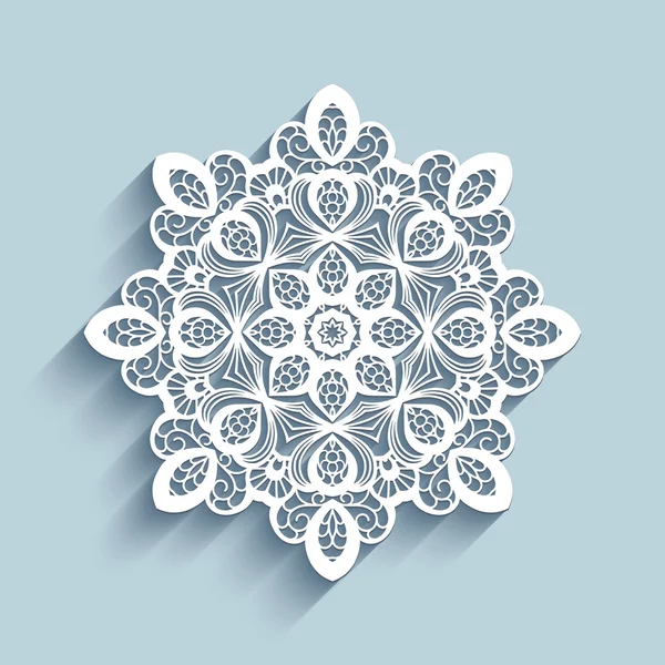 Papper spetsar doily — Stock vektor