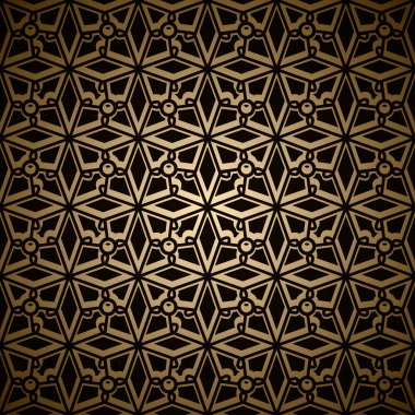 Vintage altın dantel doku