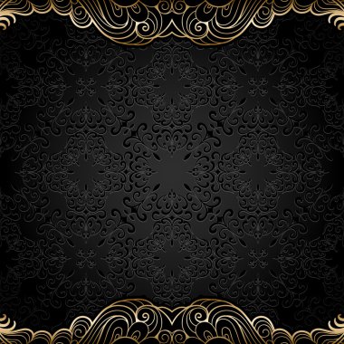 Altın kenarlıklı Vintage backgjround