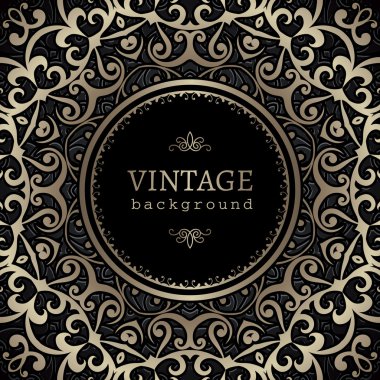 Altın Çerçeve üzerine desen