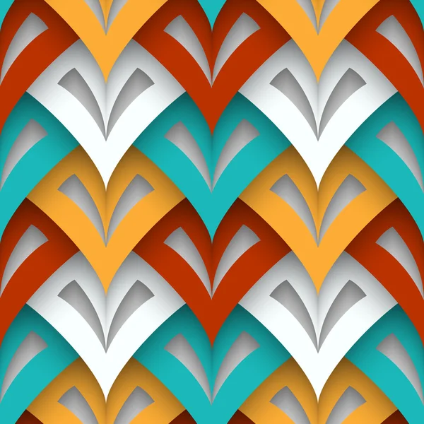 Texture de papier découpé, motif sans couture — Image vectorielle
