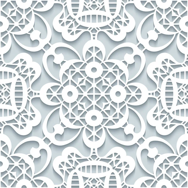 Paper lace texture, seamless pattern — Stock Vector