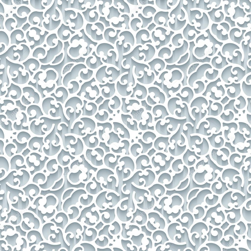 Cutout paper lace texture, seamless pattern