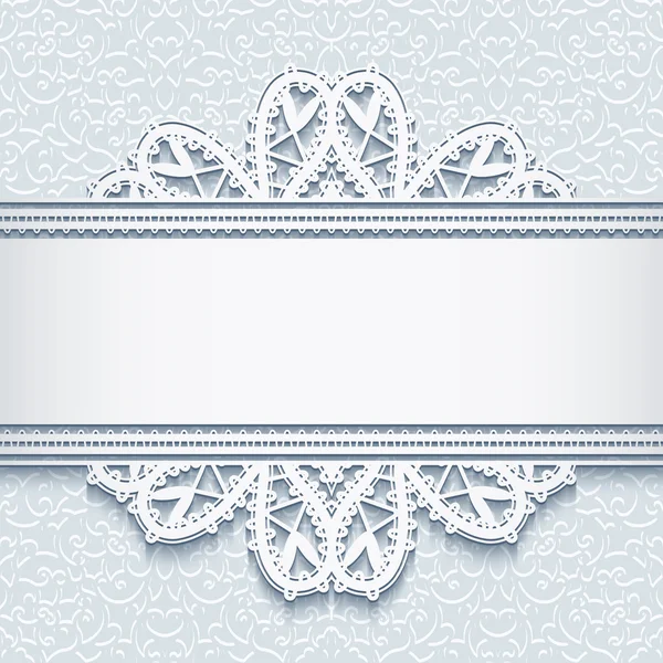 Ornamentale Spitze Hintergrund — Stockvektor