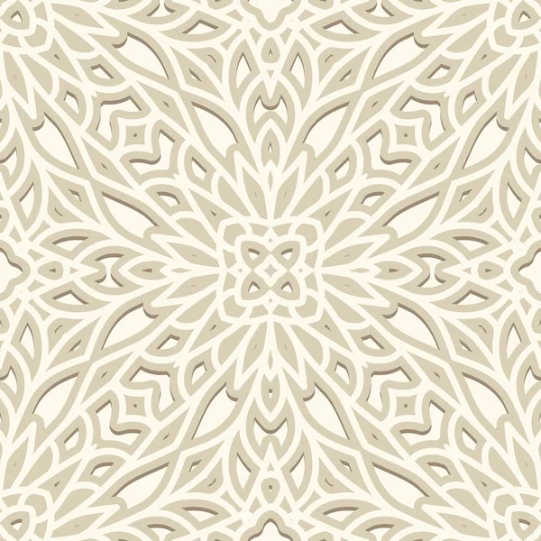 White ornament, seamless pattern — Stock Vector